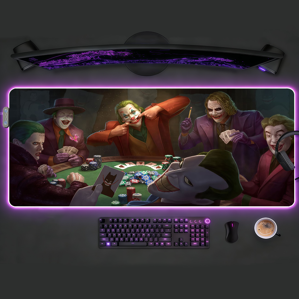Joker Gaming Accessories - J-Joker Mouse Pad RGB LED Non-slip