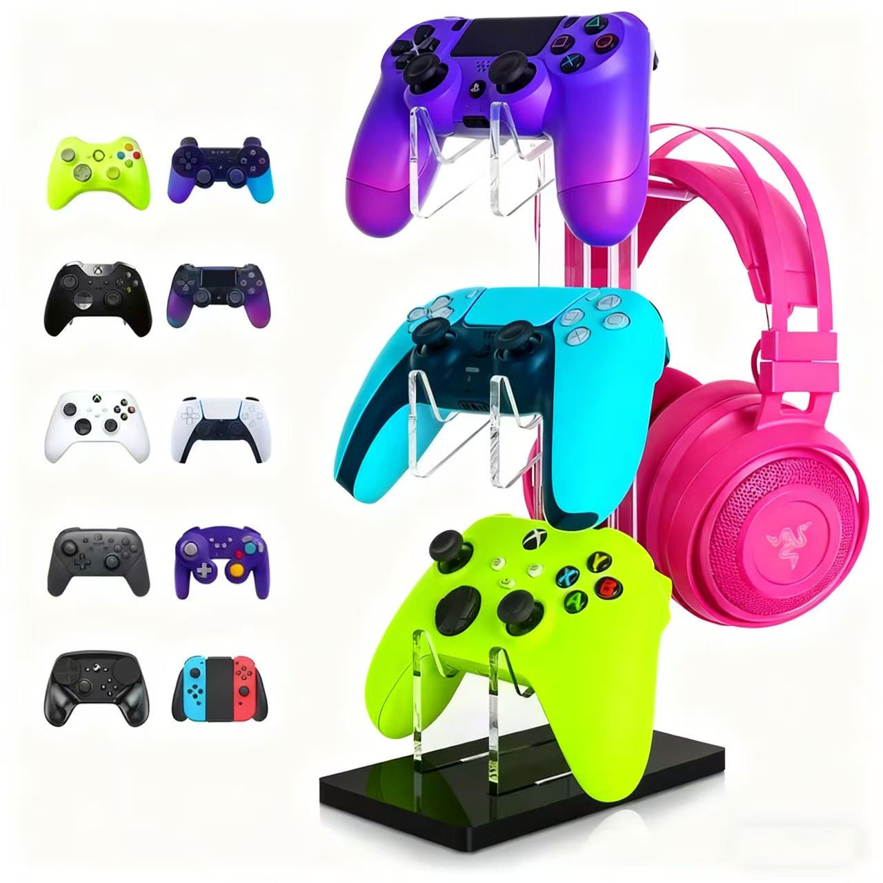 Gaming Zone Accessories - Universal 2/3 Tier Controller Holder and