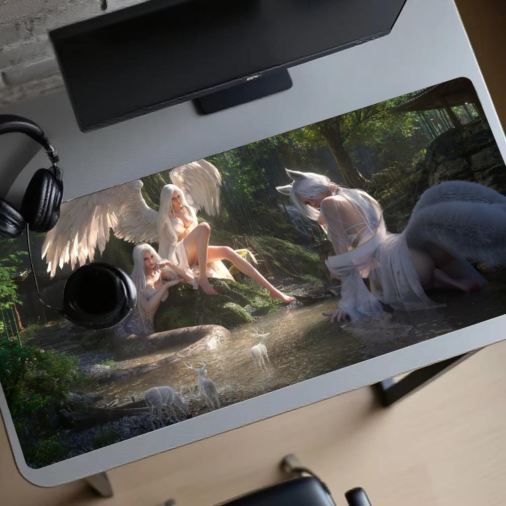 Forest girl Gaming Mats Extend - огляд і ціна Gaming Accessories Pc Setup