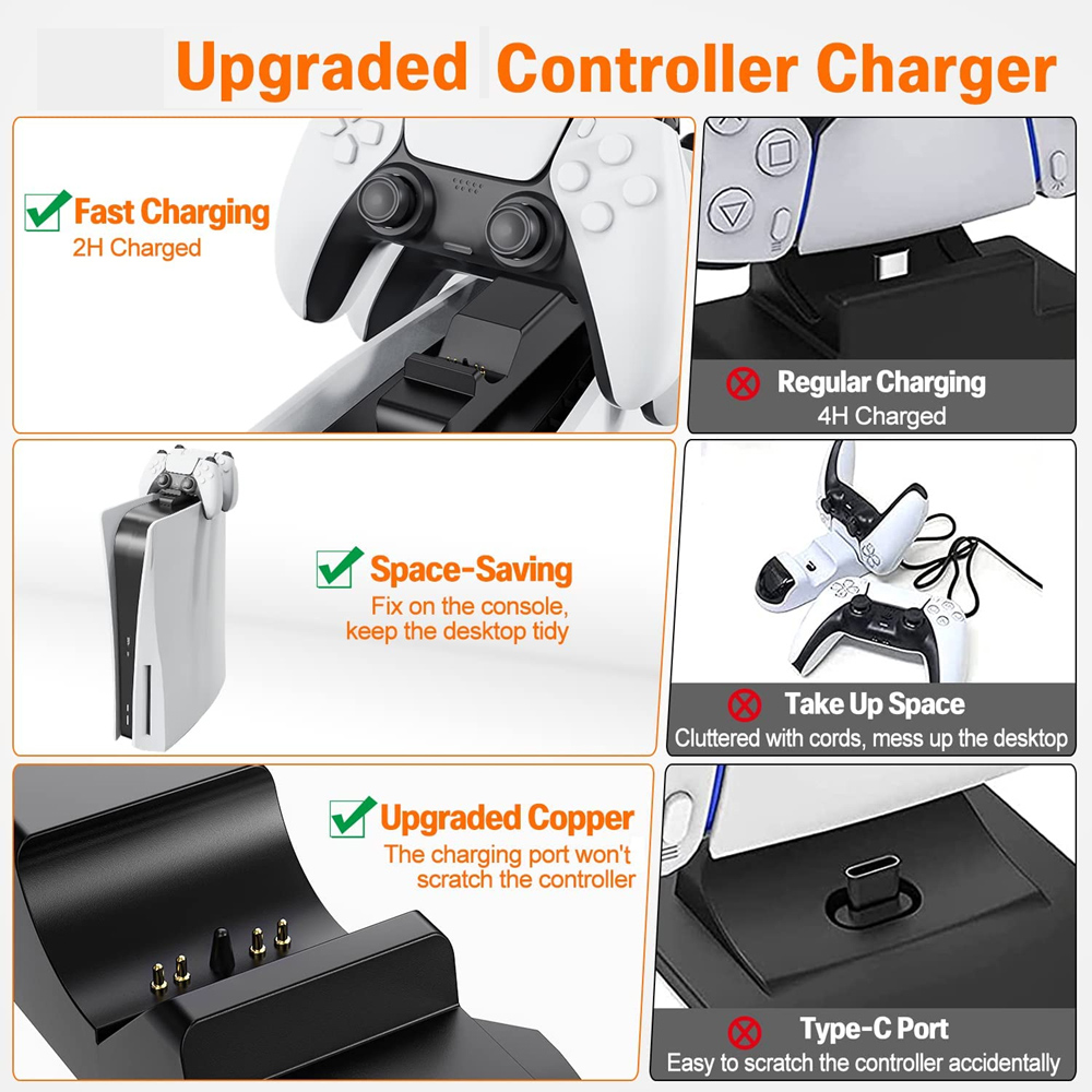 for PS5 Controller Charger Sta - огляд і ціна Gaming Zone Accessories