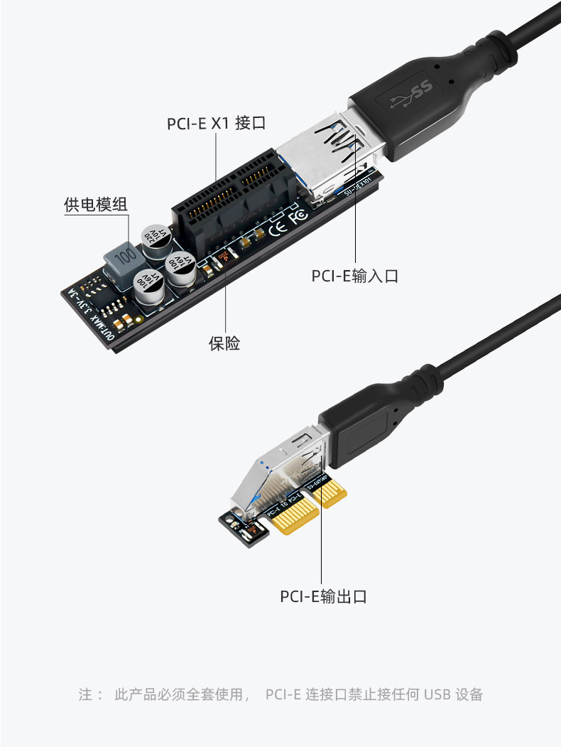 Main board PCI-EX1 X4 interfac - огляд і ціна Pcie Extension Cable