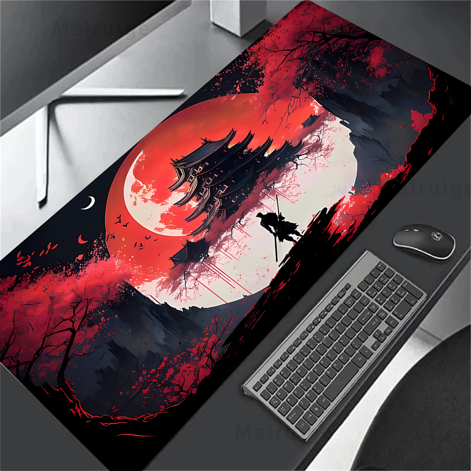 Large Mouse Pad Japanese Sakur - огляд і ціна Gaming Accessories Pc Setup
