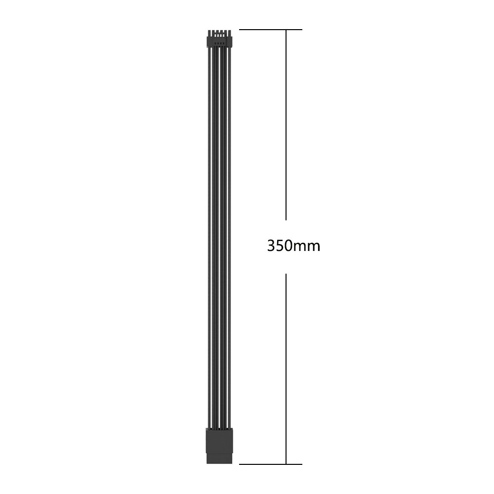Black White 600W 12VHPWR Male  - огляд і ціна Pcie Extension Cable