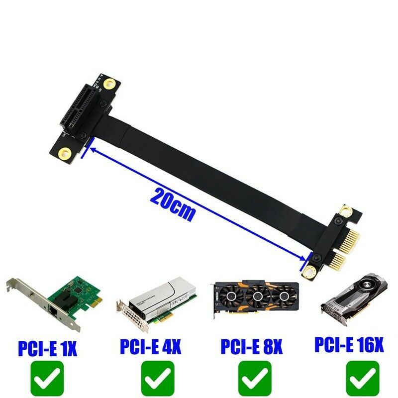 90 Degree Pci-E Pci Express 1X - огляд і ціна Pcie Extension Cable