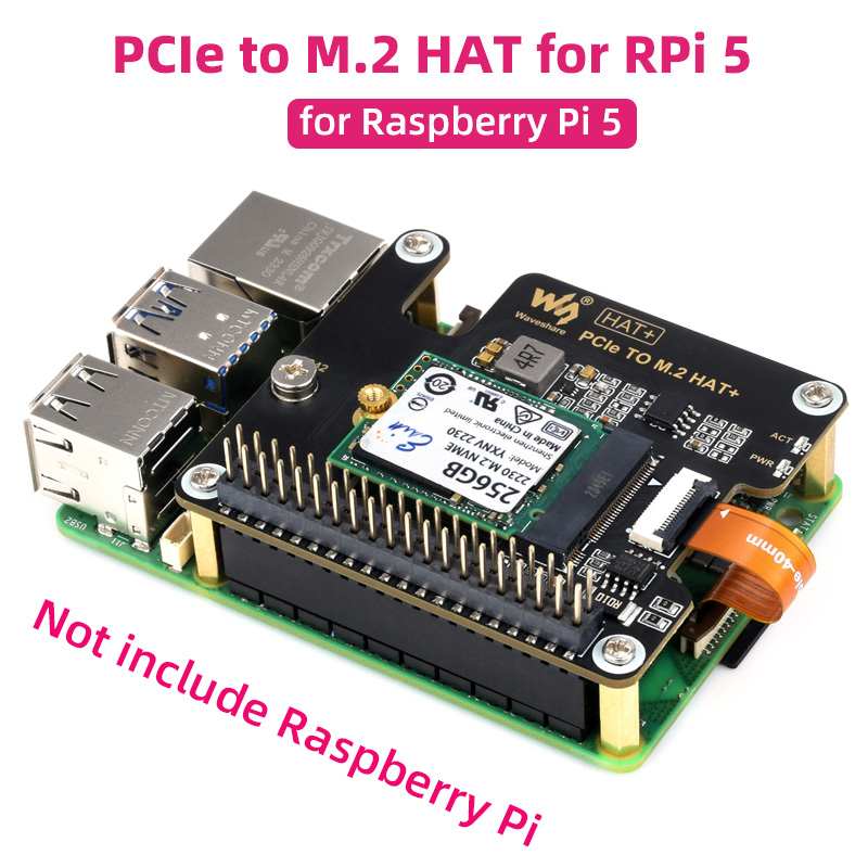 Raspberry Pi 5 PCIe to M.2 HAT - огляд і ціна Pcie Extension Cable