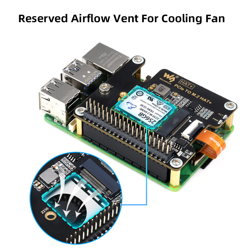 Raspberry Pi 5 PCIe to M.2 HAT - огляд і ціна Pcie Extension Cable