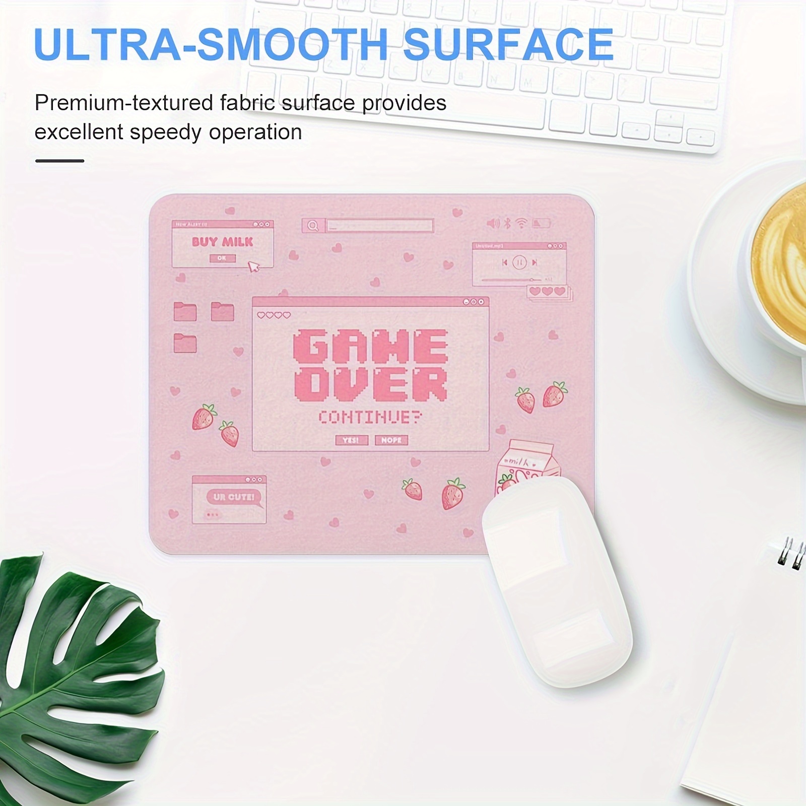Pink Gaming Mouse Pad Non-Slip - огляд і ціна Gaming Accessories Organizer