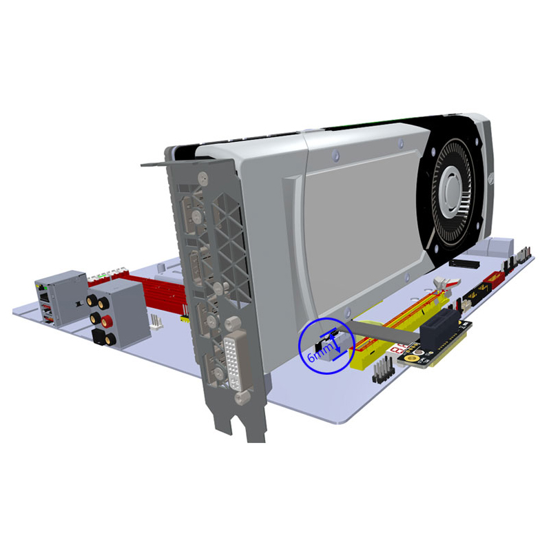 PCIE X1 Riser Cable Dual 90 De - огляд і ціна Pcie Extension Cable